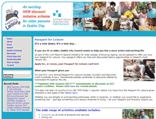 Tablet Screenshot of passportforleisure.ie